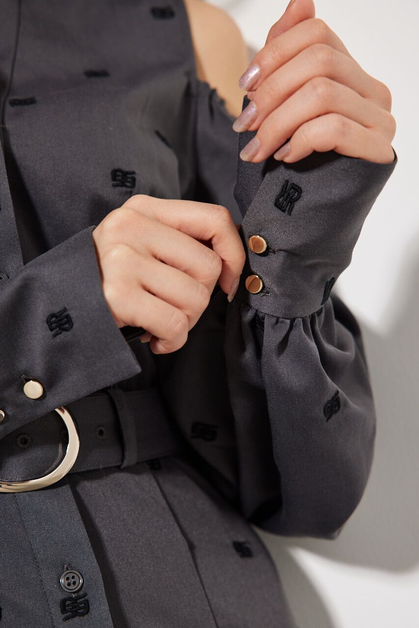 rienda「エンブロイダリーロゴフレアOP」|ワンピース|