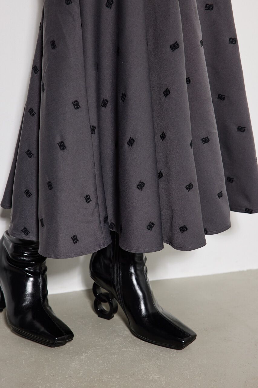 rienda「エンブロイダリーロゴフレアOP」|ワンピース|