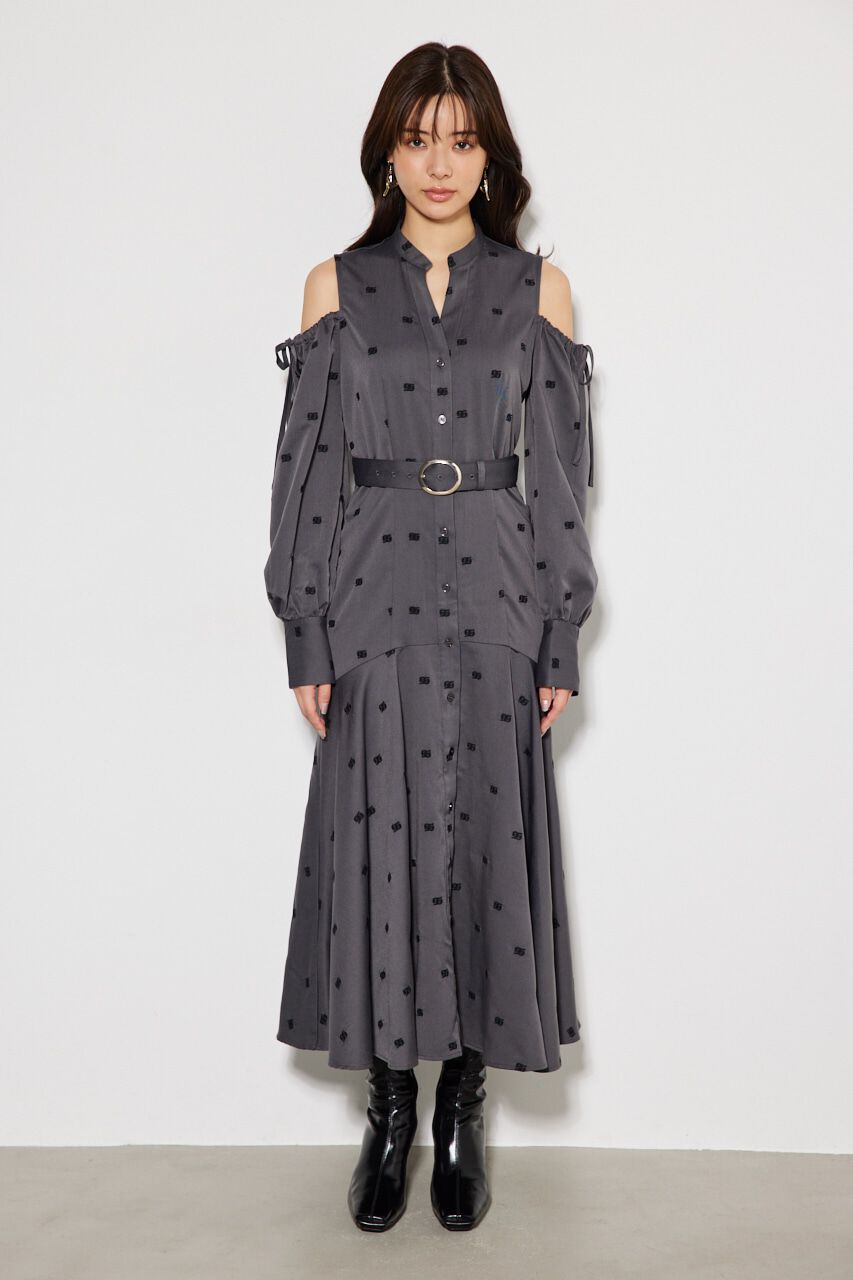 rienda「エンブロイダリーロゴフレアOP」|ワンピース|