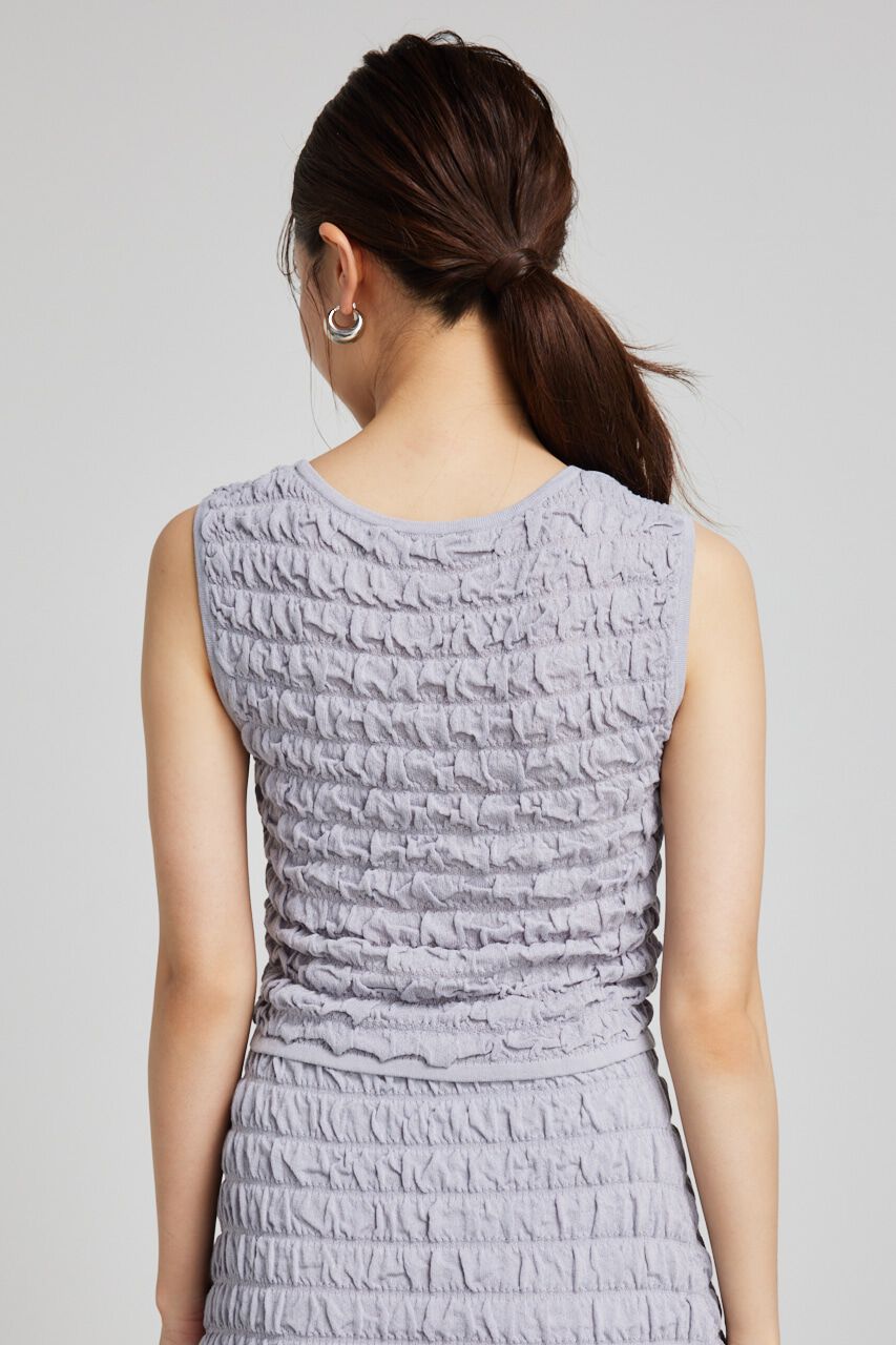 rienda「ポップコーンニットトップス」|タンクトップ|