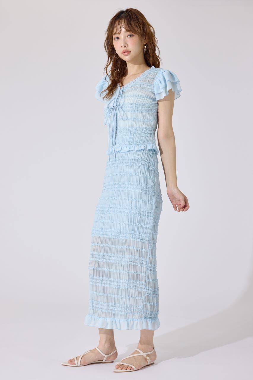 rienda「シャーリングカットトップス」|シャツ・ブラウス|