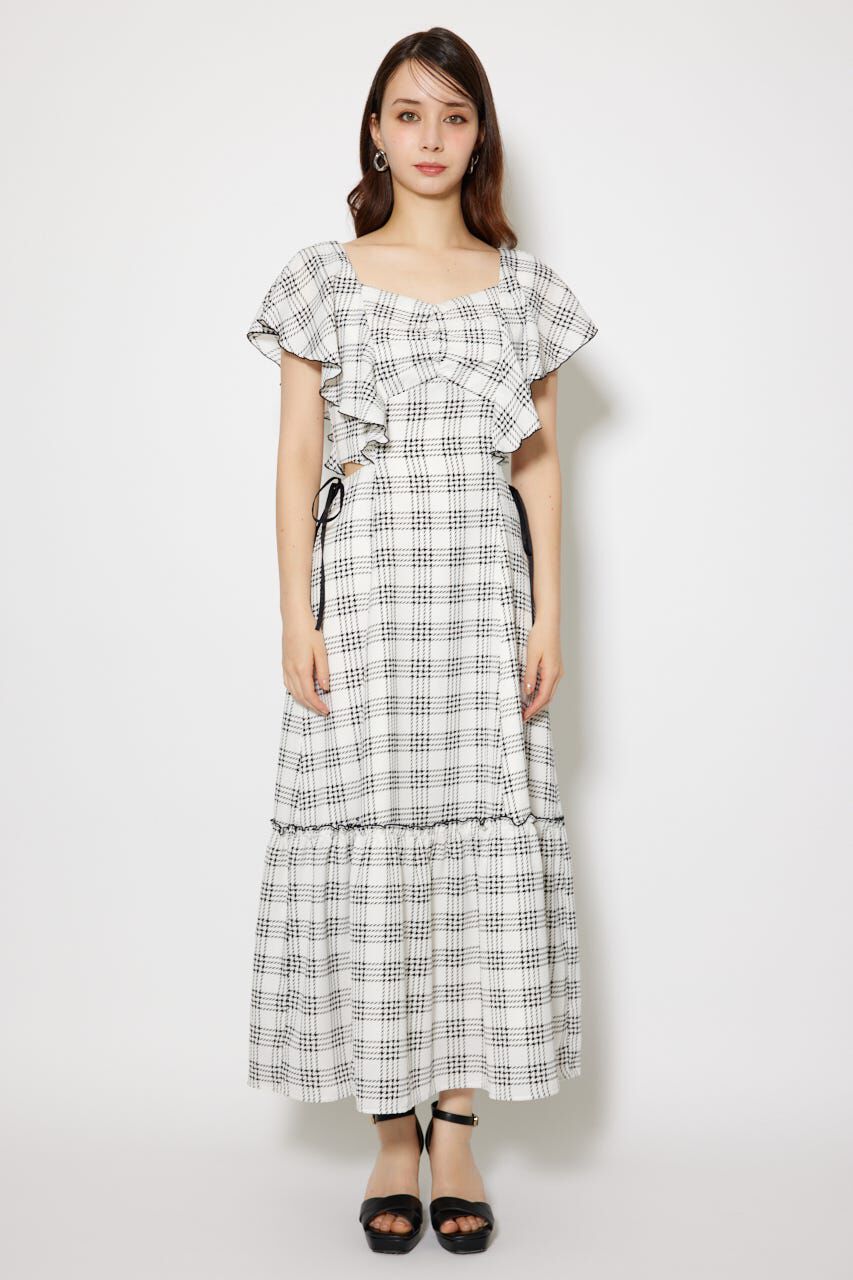 rienda「フリルウエストオープンワンピース」|ワンピース|