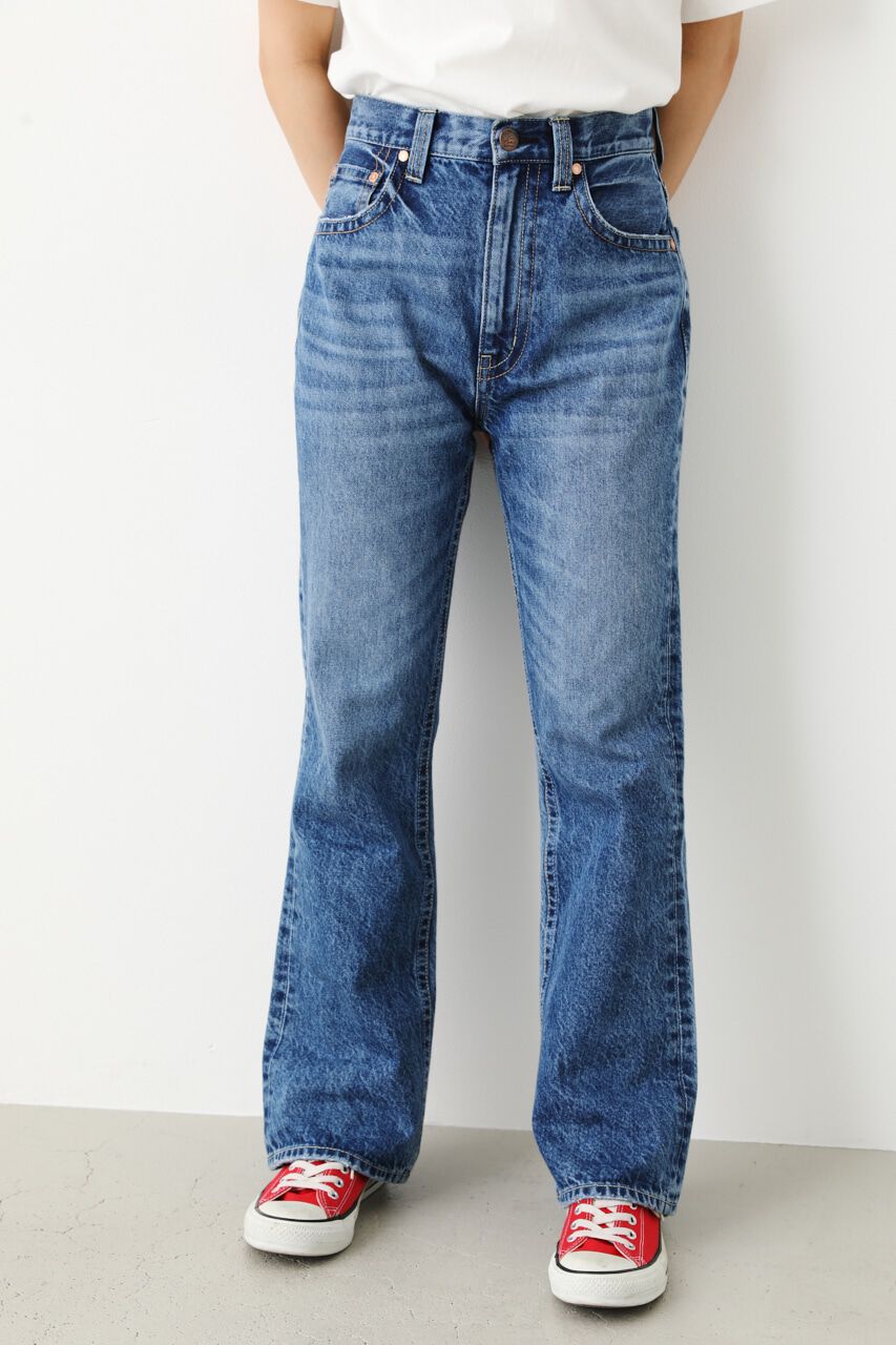 RODEO CROWNS「Rough Chic SMOOTH FLARE」|デニム|BLU