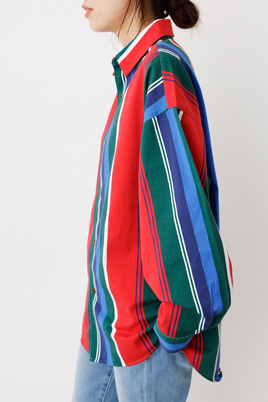 RODEO CROWNS「Vintage マルチストライプシャツ」|シャツ・ブラウス|