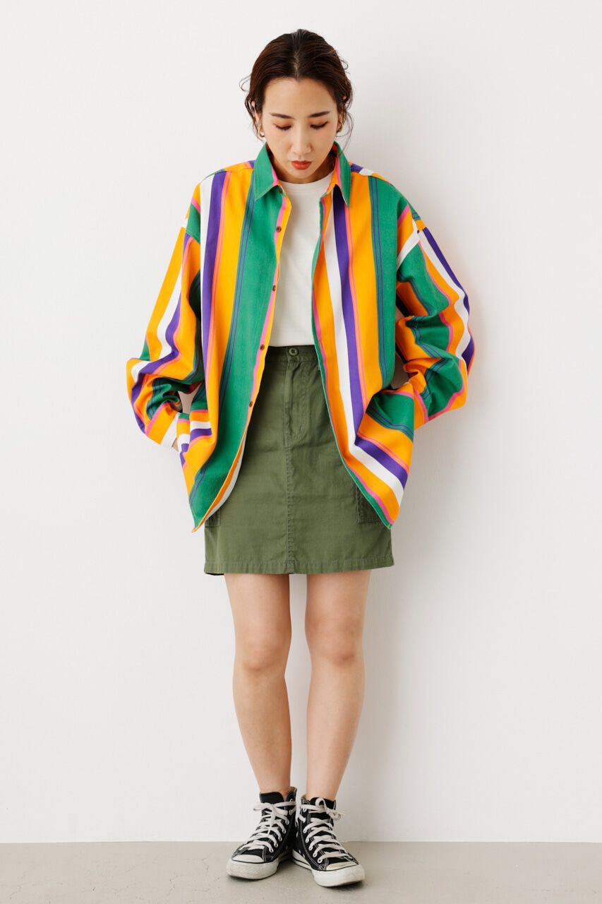 RODEO CROWNS「Vintage マルチストライプシャツ」|シャツ・ブラウス|