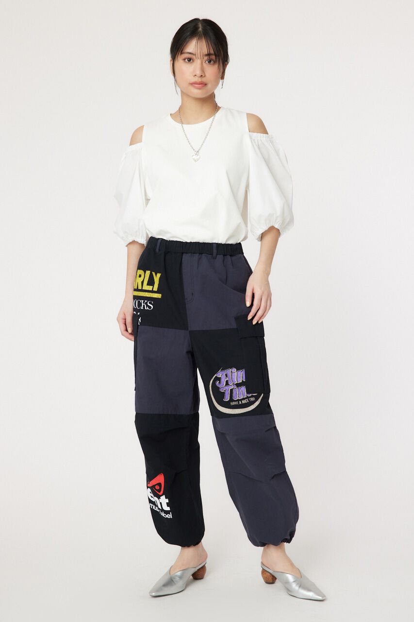 RODEO CROWNS「肩空きドッキングプルオーバー」|Tシャツ・カットソー|