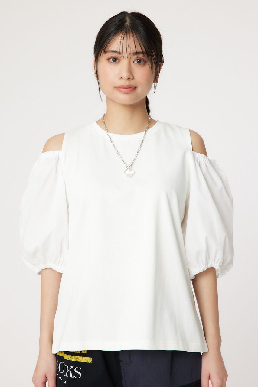 RODEO CROWNS「肩空きドッキングプルオーバー」|Tシャツ・カットソー|