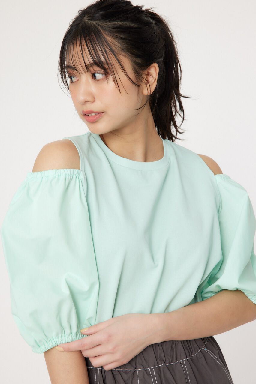 RODEO CROWNS「肩空きドッキングプルオーバー」|Tシャツ・カットソー|MINT