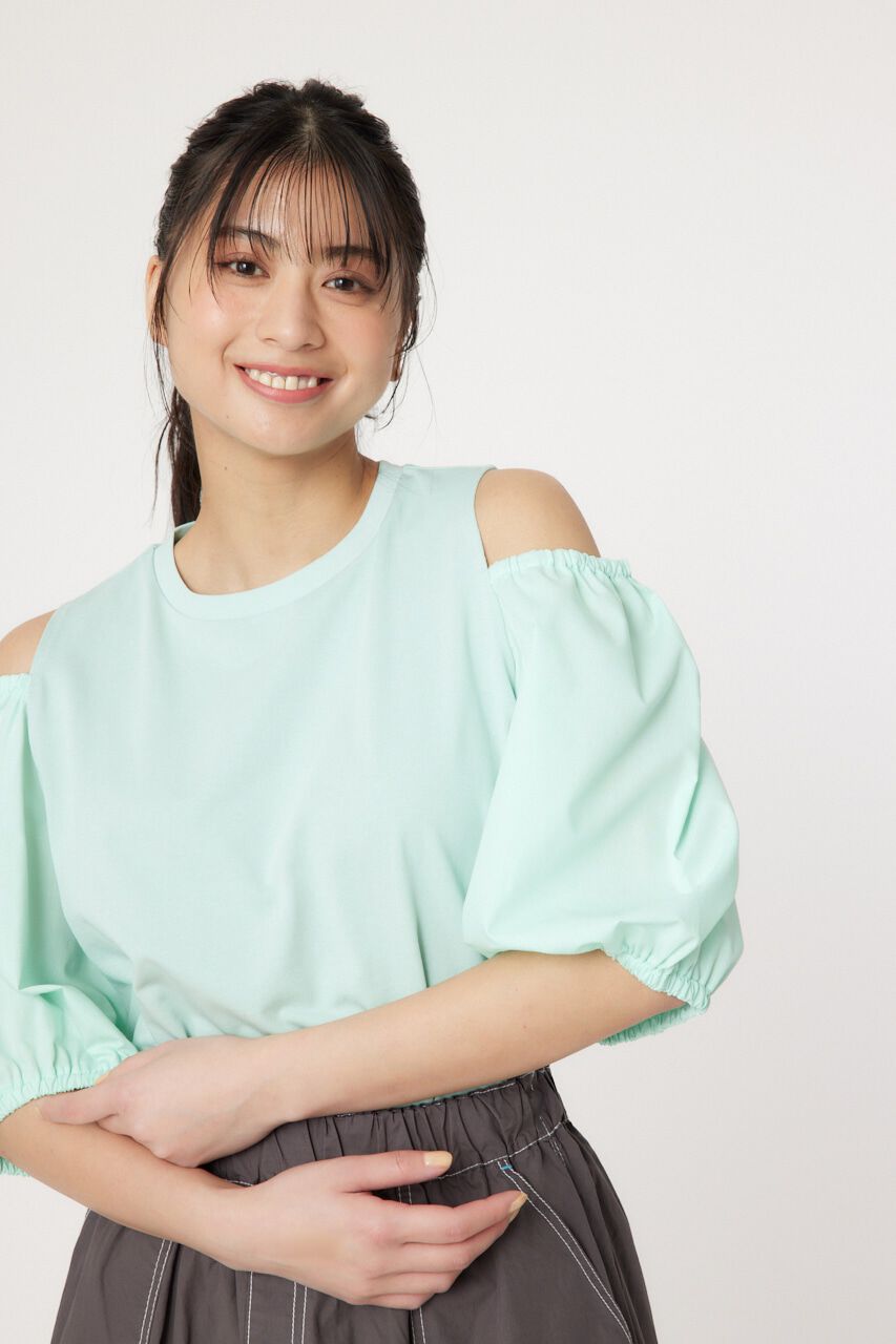 RODEO CROWNS「肩空きドッキングプルオーバー」|Tシャツ・カットソー|