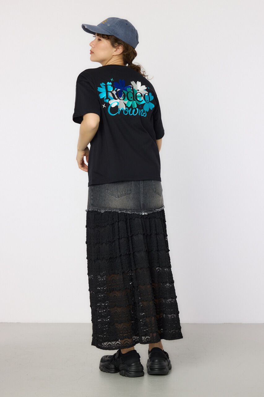 RODEO CROWNS「Flower Logo Embroidery Tシャツ」|Tシャツ・カットソー|