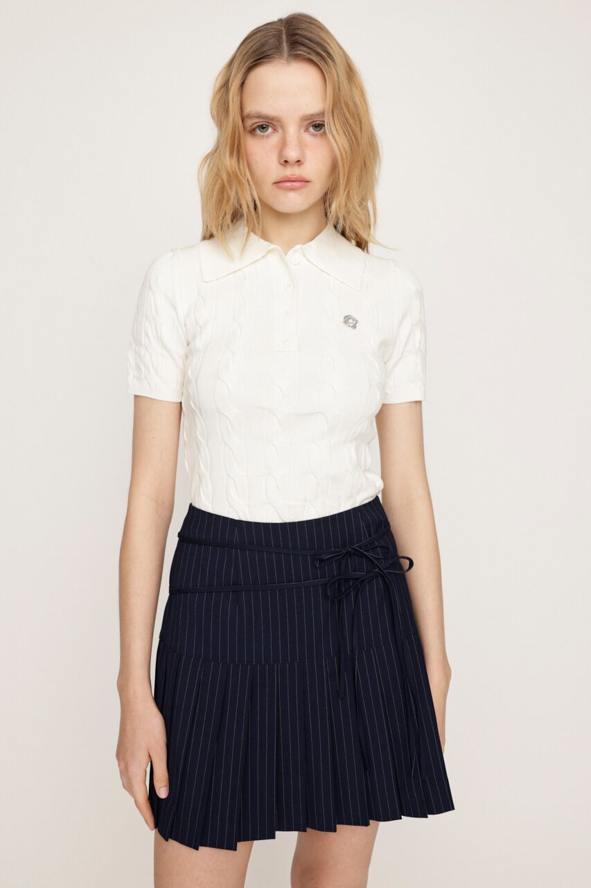 SLY「CABLE POLO KNIT トップス」|ニット・セーター|IVOY3