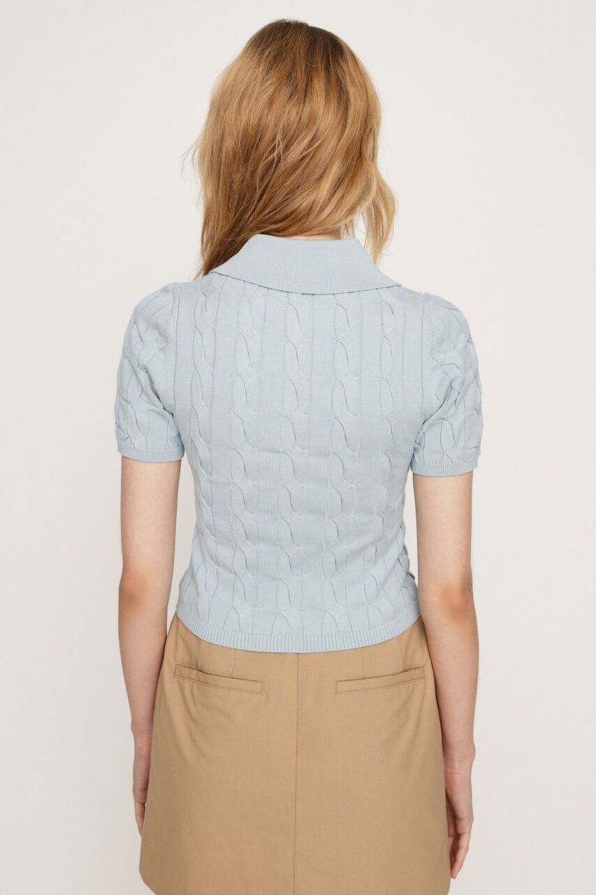 SLY「CABLE POLO KNIT トップス」|ニット・セーター|