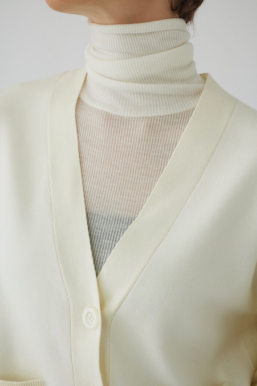 RIM.ARK 「Faux leather docking CD」|カーディガン|