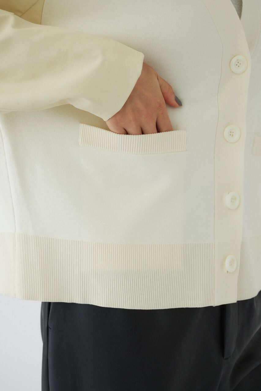 RIM.ARK 「Faux leather docking CD」|カーディガン|