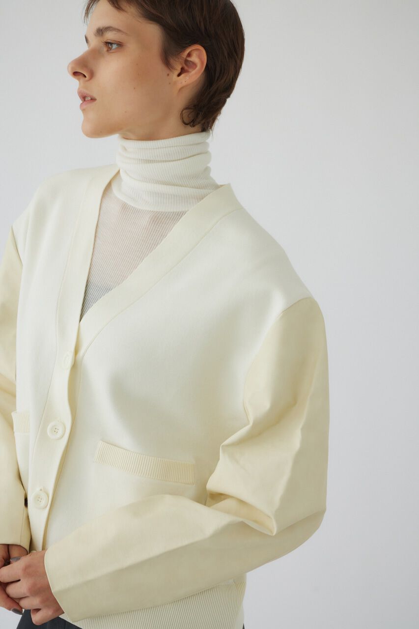 RIM.ARK 「Faux leather docking CD」|カーディガン|