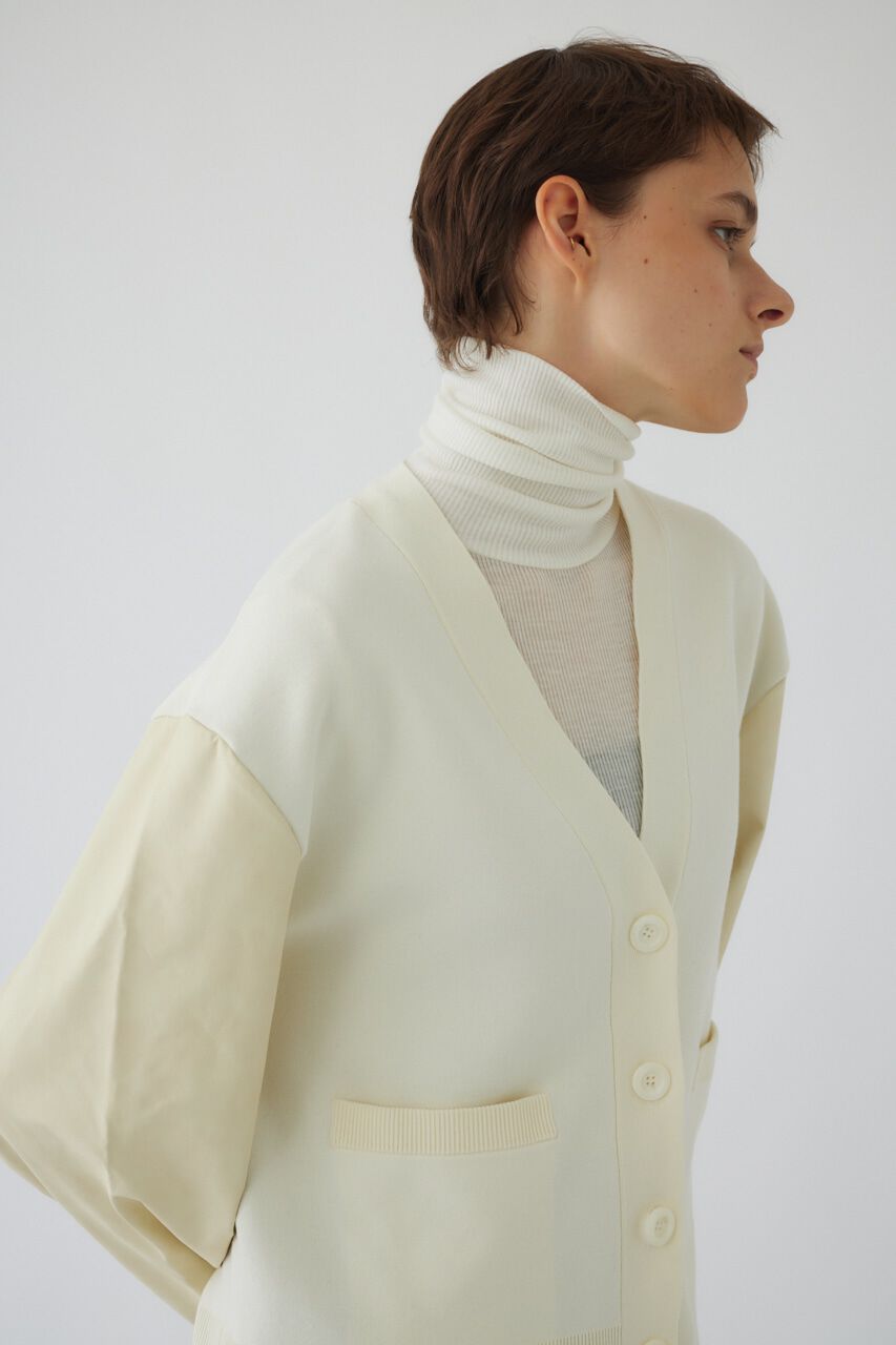 RIM.ARK 「Faux leather docking CD」|カーディガン|