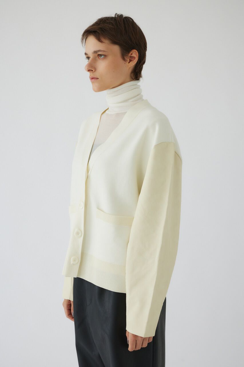 RIM.ARK 「Faux leather docking CD」|カーディガン|