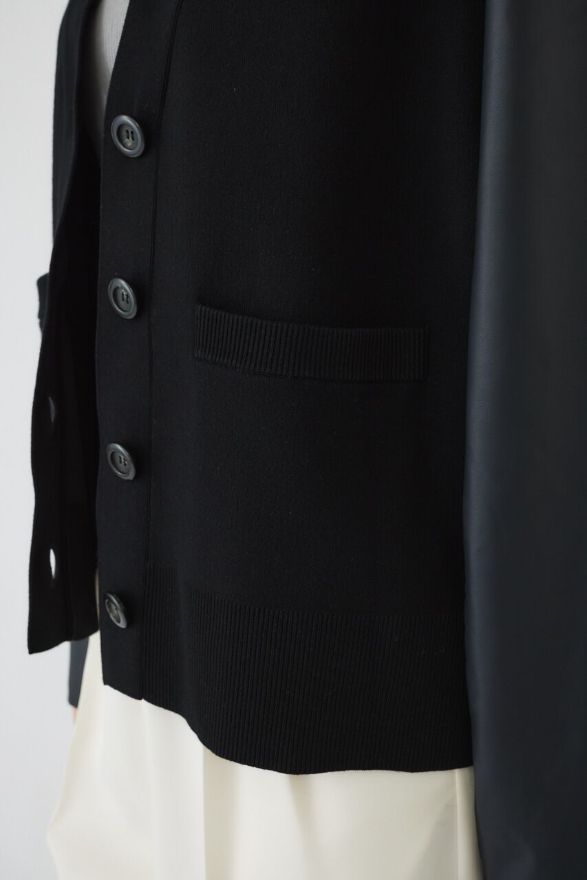 RIM.ARK 「Faux leather docking CD」|カーディガン|