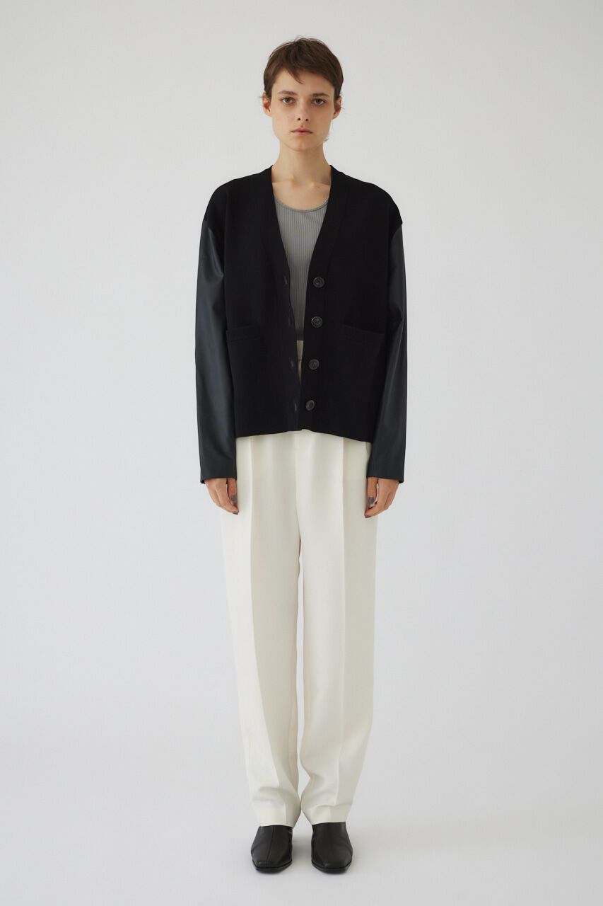 RIM.ARK 「Faux leather docking CD」|カーディガン|