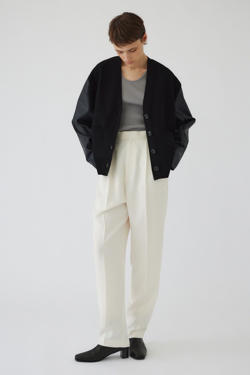 RIM.ARK 「Faux leather docking CD」|カーディガン|