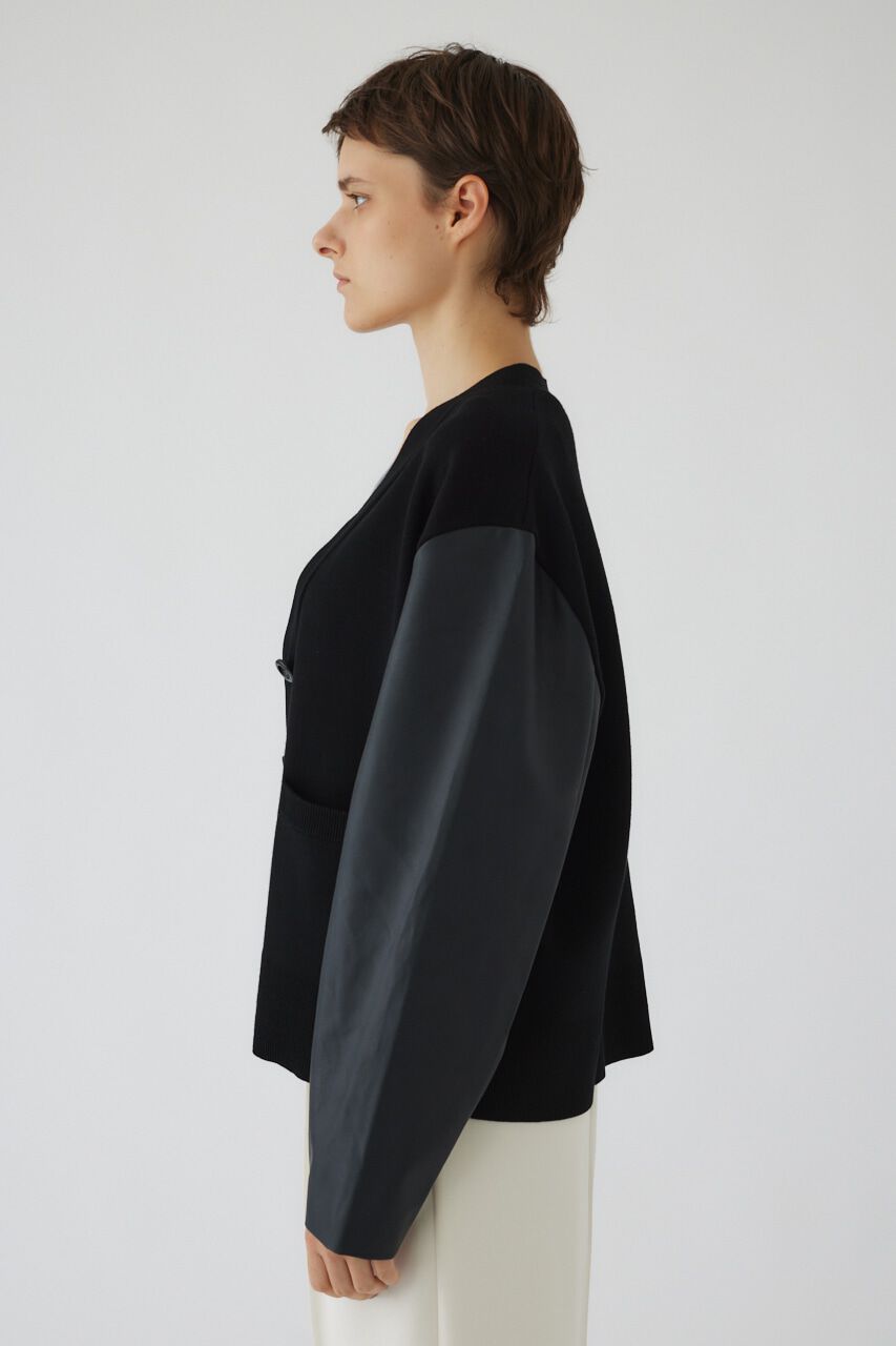 RIM.ARK 「Faux leather docking CD」|カーディガン|