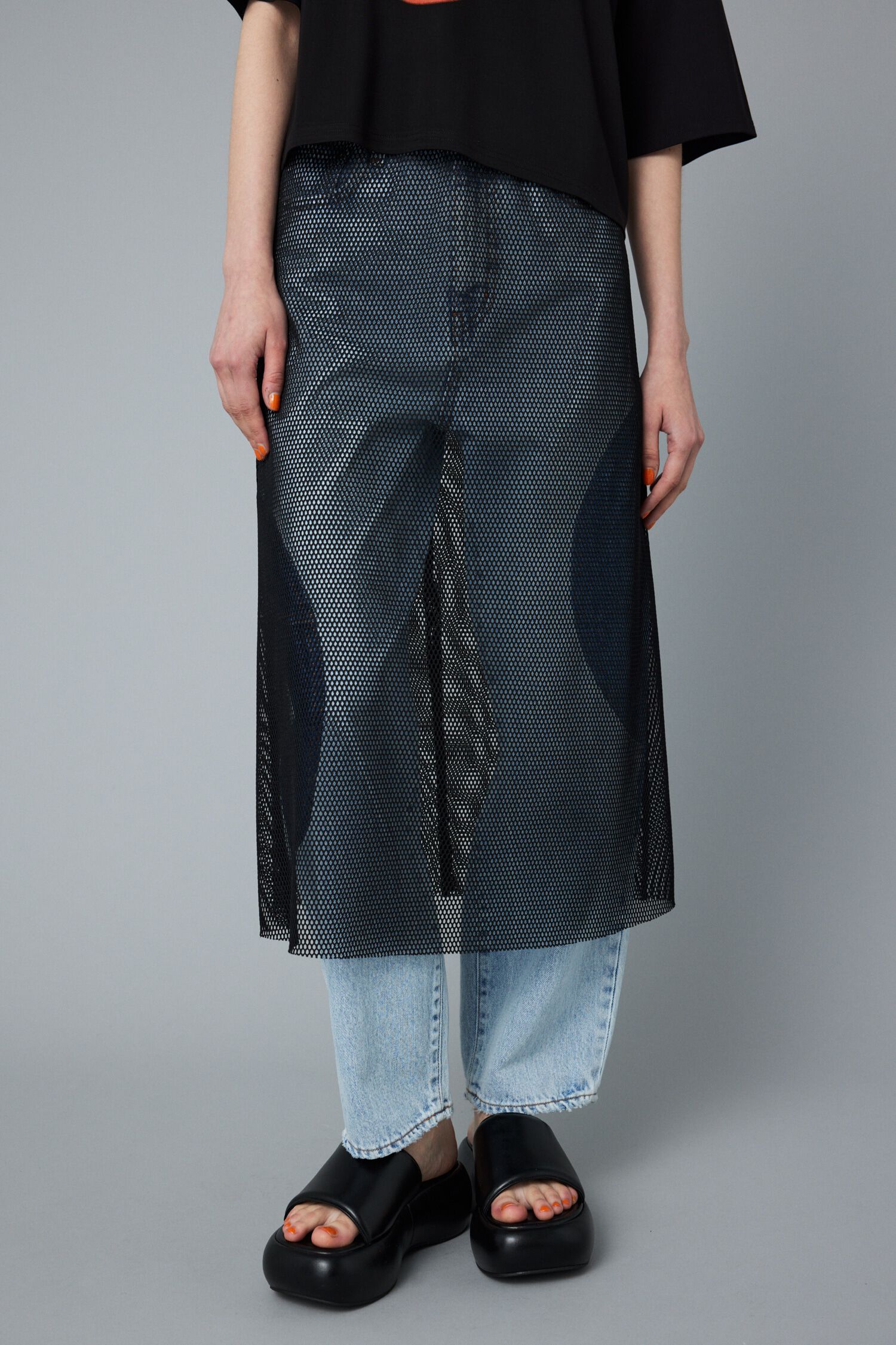 HeRIN.CYE「Mesh skirt」|スカート|