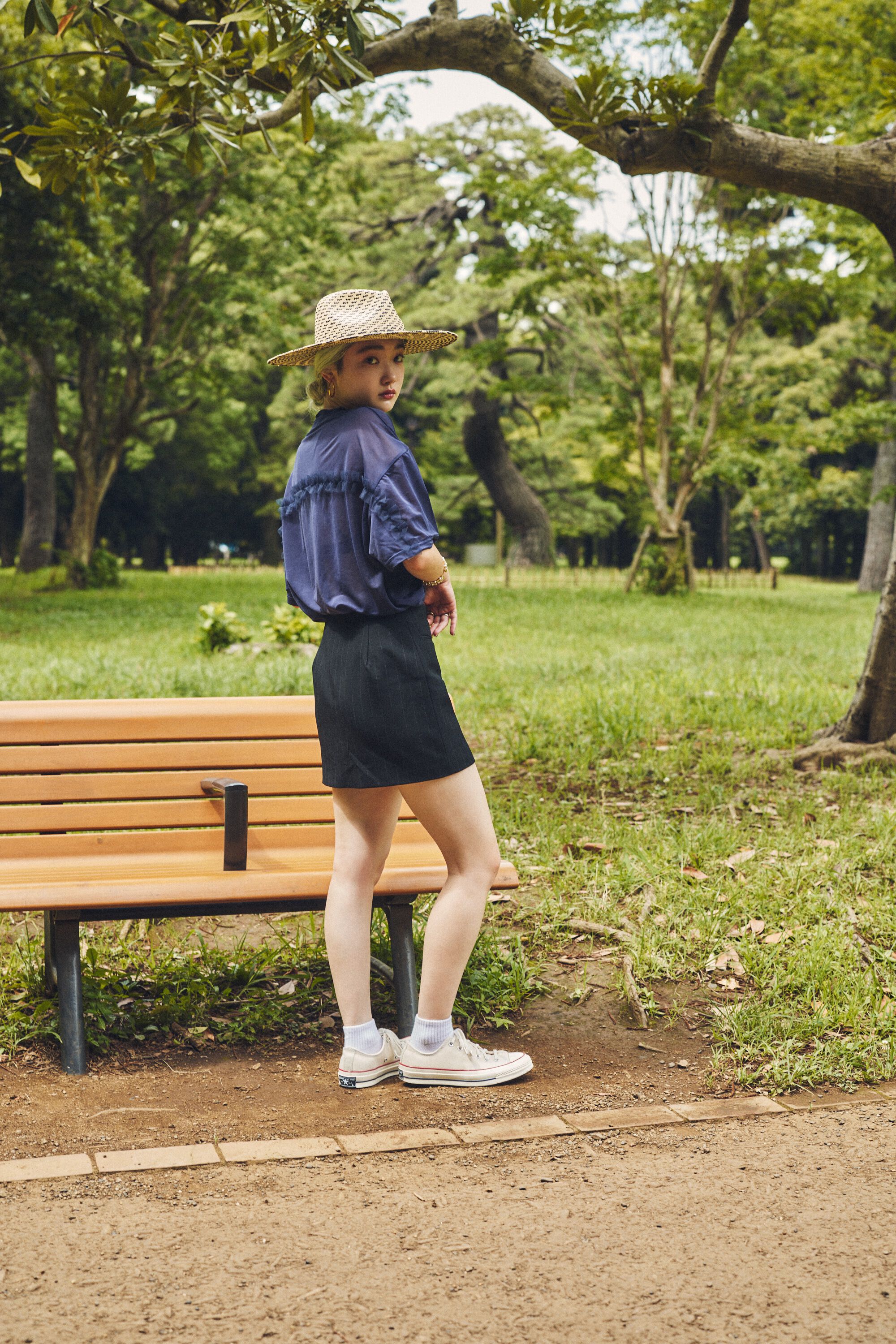 HeRIN.CYE「mio yanase / Frill sheer tops」|Tシャツ・カットソー|