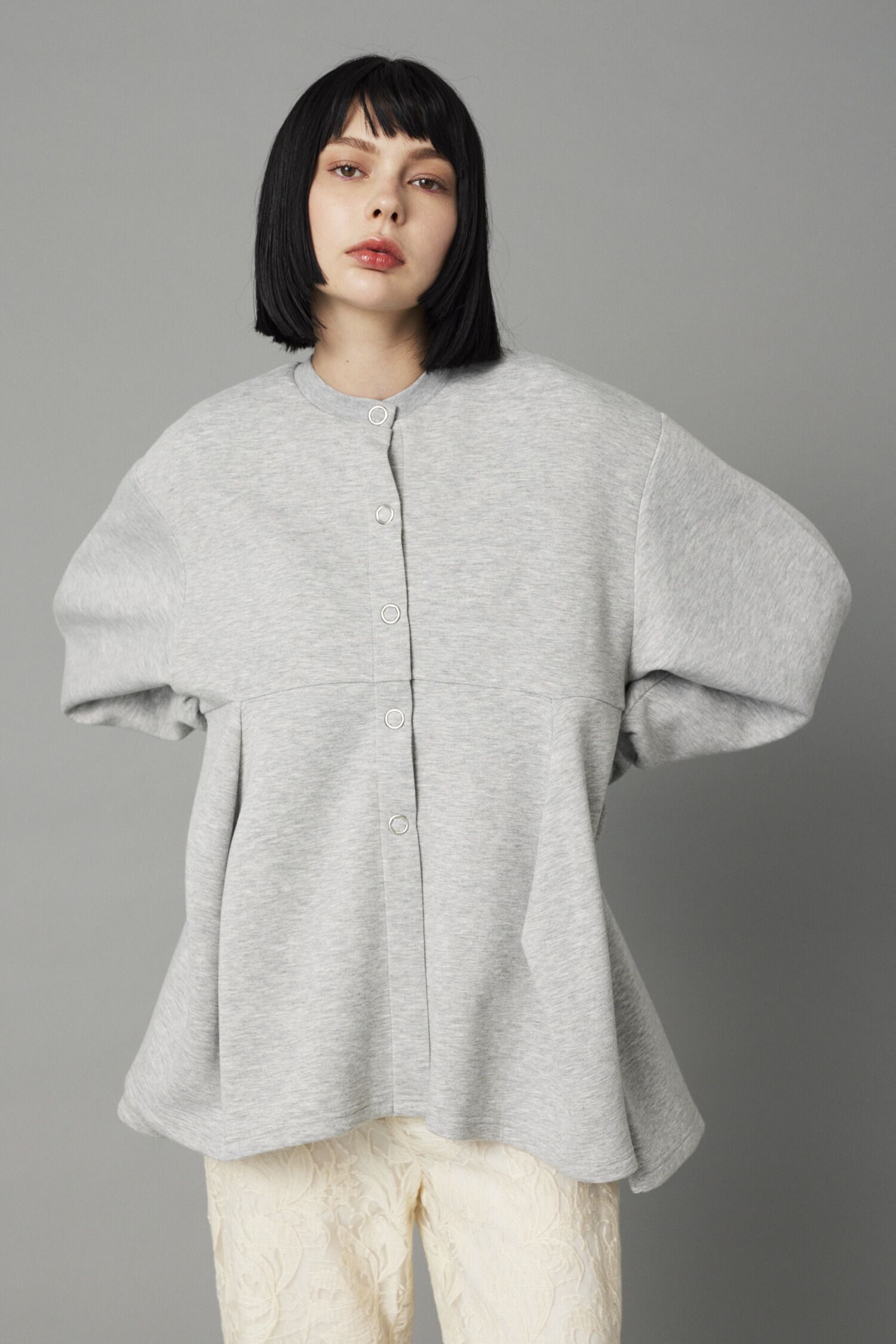 HeRIN.CYE「Feels Cardigan」|カーディガン|GRY