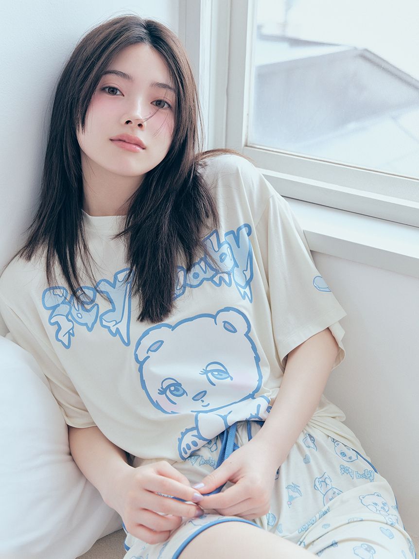 SNIDEL HOME「【icy baby】【接触冷感】Ｔシャツセットアップ」|ルームウェア|