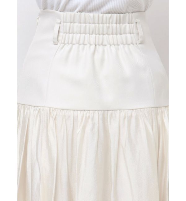 ELENDEEK「SHEER BLOCK FLARED SK」|スカート|