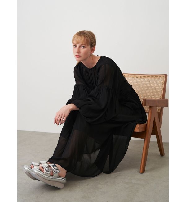 ELENDEEK「CHIFFON GATHER OP」|ワンピース|