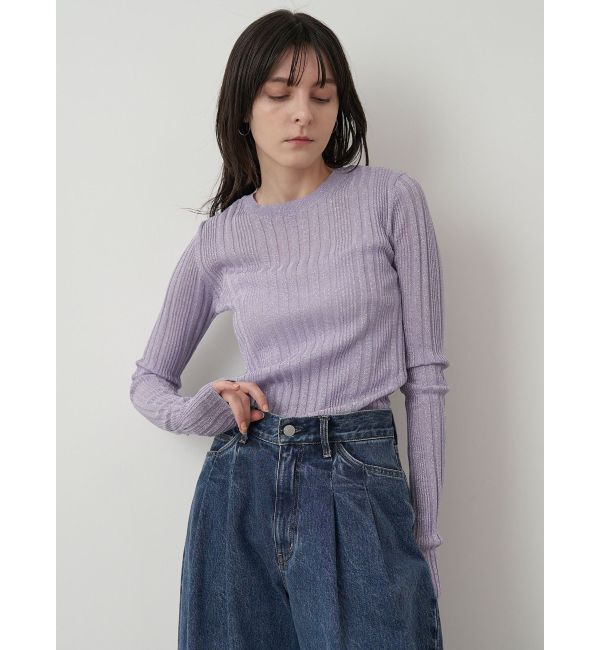 ELENDEEK「LAME SHEER RIB KT」|ニット・セーター|