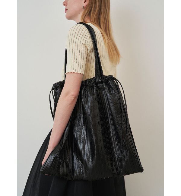 ELENDEEK「PLEATS TOTEBAG」|トートバッグ|ブラック