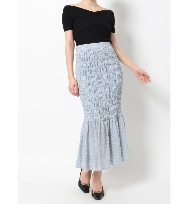 RESEXXY「シャーリングマーメイドスカート」|スカート|