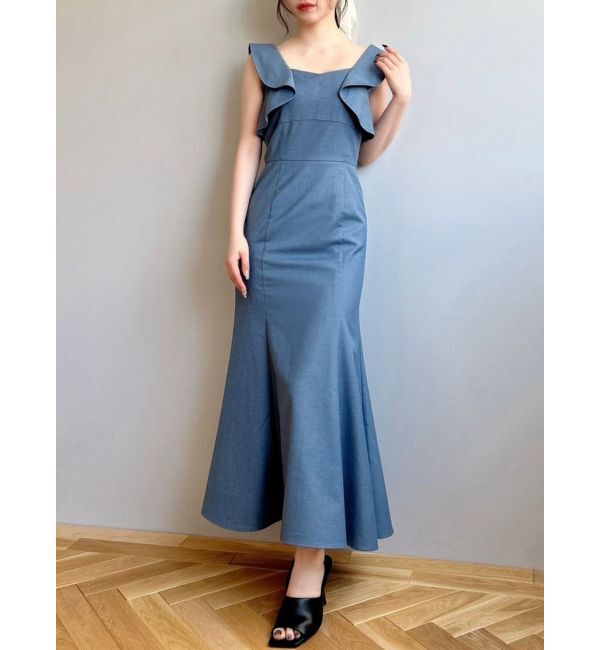 RESEXXY「【WEB限定】バタフライマーメイドワンピース」|ワンピース|ブルー