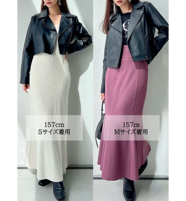 RESEXXY「フェイクレザーライダースジャケット」|ライダースジャケット|