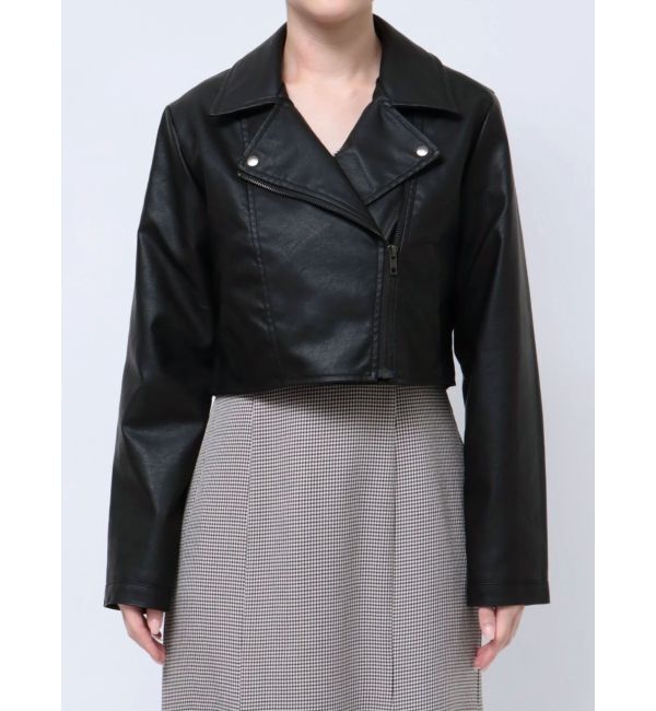 RESEXXY「フェイクレザーライダースジャケット」|ライダースジャケット|