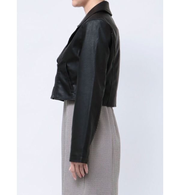 RESEXXY「フェイクレザーライダースジャケット」|ライダースジャケット|