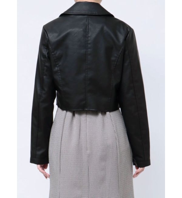 RESEXXY「フェイクレザーライダースジャケット」|ライダースジャケット|