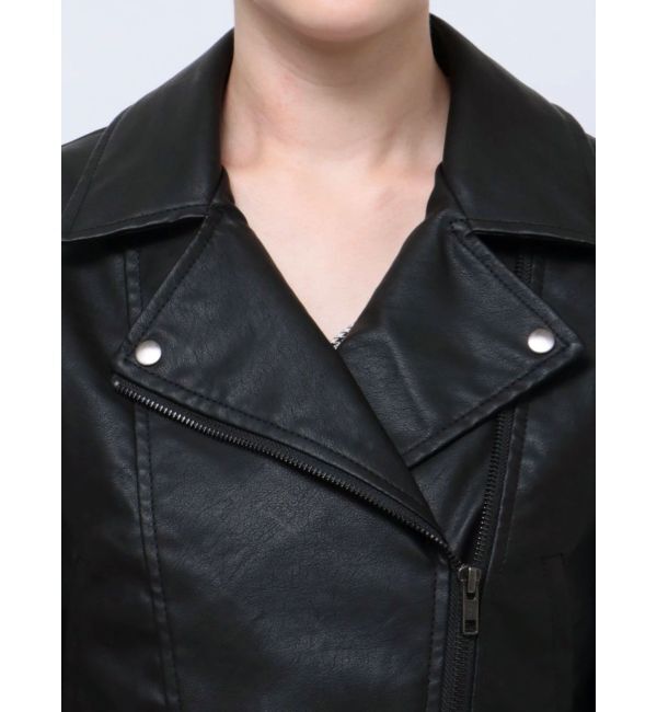 RESEXXY「フェイクレザーライダースジャケット」|ライダースジャケット|