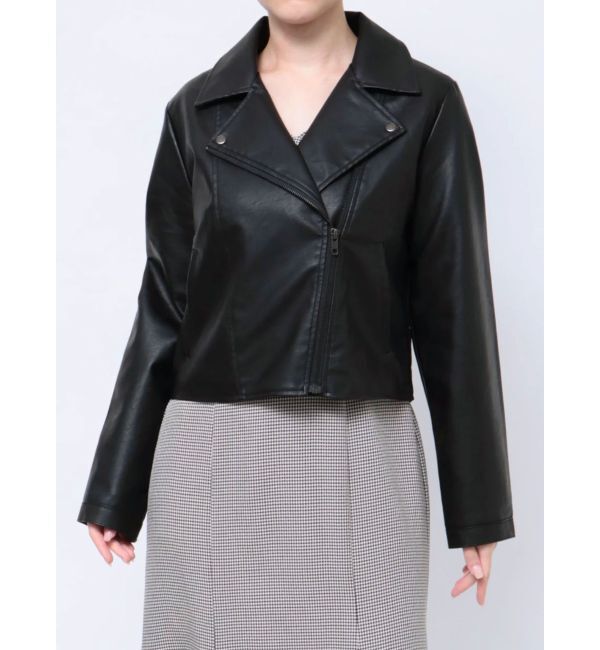 RESEXXY「フェイクレザーライダースジャケット」|ライダースジャケット|