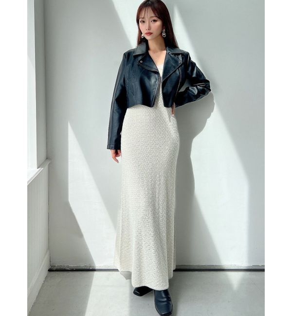 RESEXXY「フェイクレザーライダースジャケット」|ライダースジャケット|