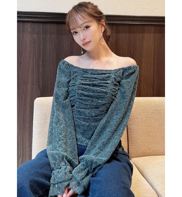 RESEXXY「ギャザーポイントブラウス」|シャツ・ブラウス|