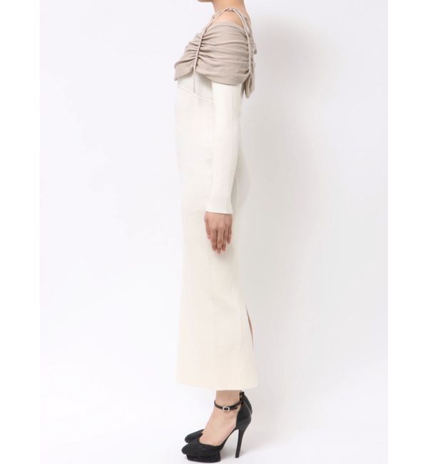 RESEXXY「【骨格ストレート向け】バイカラーニットワンピース」|ワンピース|