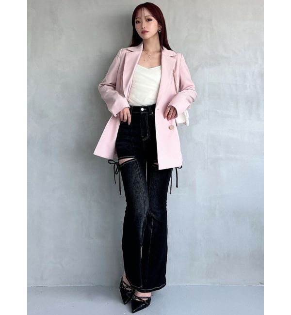 RESEXXY「テーラードミディジャケット」|テーラードジャケット|