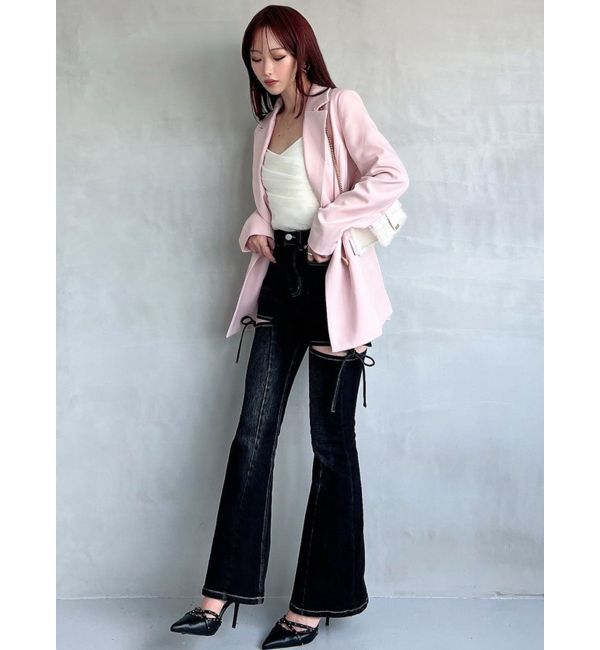 RESEXXY「テーラードミディジャケット」|テーラードジャケット|