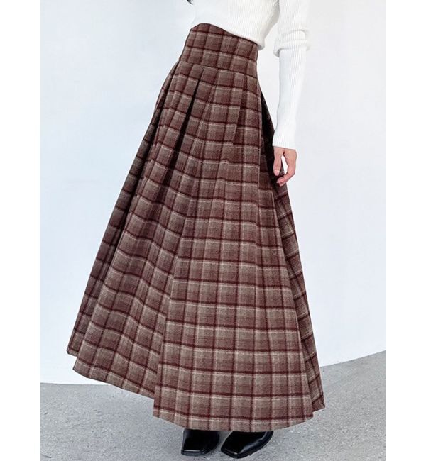 RESEXXY「【WEB限定】ハイウエストコルセットスカート」|スカート|オレンジ