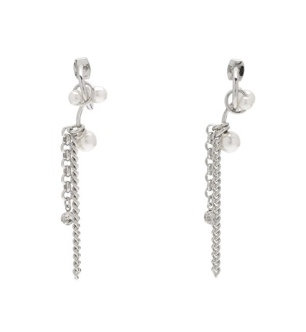 RESEXXY「パールデザインチェーンピアス」|ピアス|