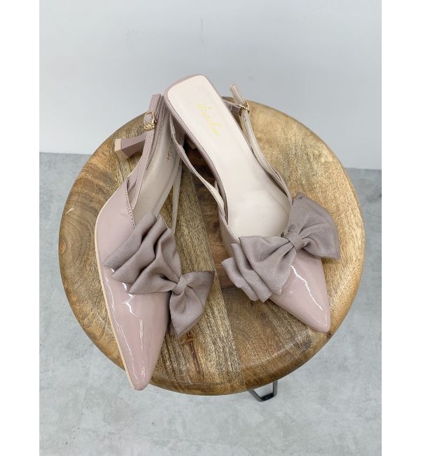 dazzlin「エレガントバレエリボンパンプス」|パンプス|ピンク