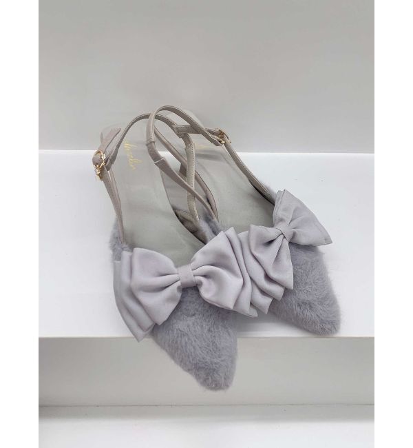 dazzlin「エレガントバレエリボンパンプス」|パンプス|パープル